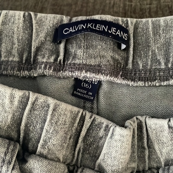 Calvin Klein Gray Denim Joggers - Picture 2 of 4